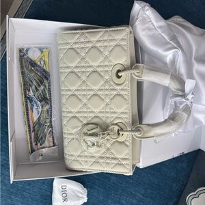 Cream Quilted Handbag